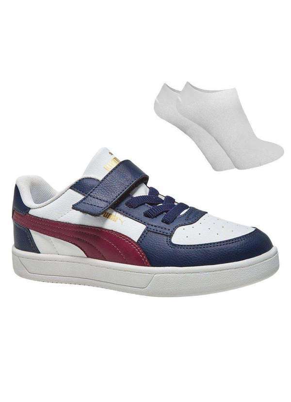 Puma - Kit Tênis Puma Caven 2.0 Infantil e par de Meia Azul