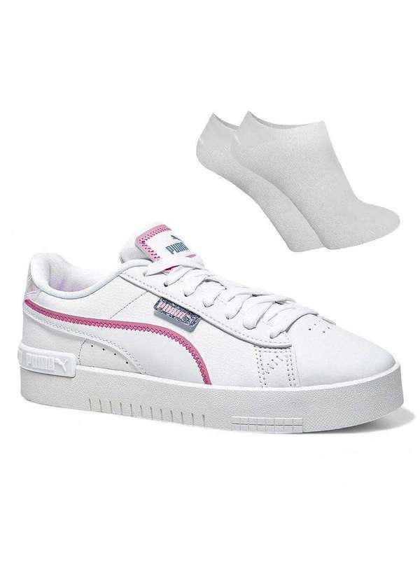 Puma - Kit Tênis Puma Jada Deep Dive Infantil e par de Meia Branco