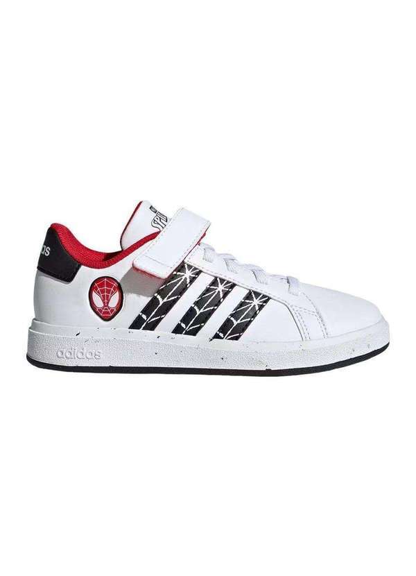 Adidas - Tênis Adidas Grand Court Spider-Man Infantil Branco