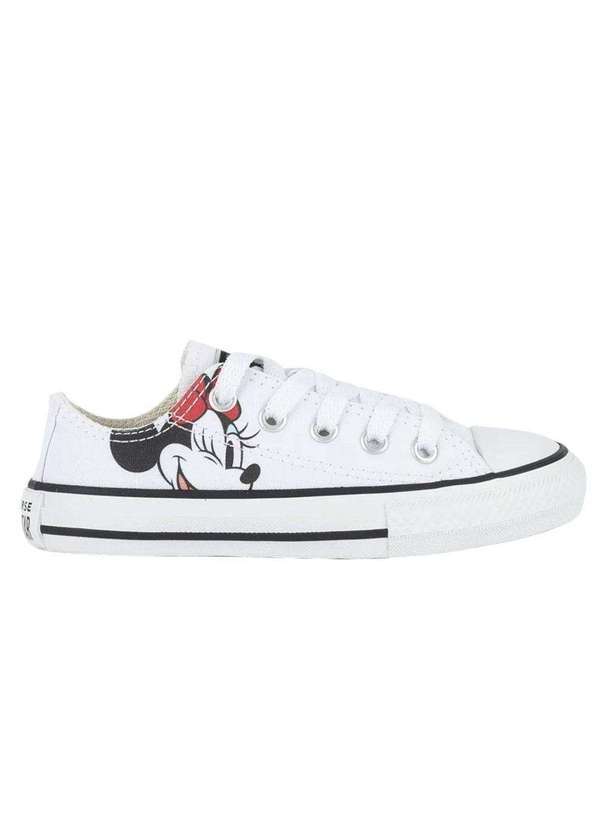 Converse - Tênis Converse All Star Chuck Taylor Disney Minnie Ox Infantil Branco