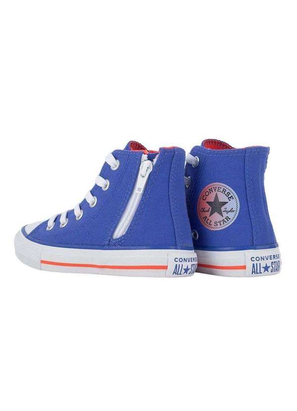 Converse - Tênis Converse All Star Chuck Taylor Hi Kids Azul 3