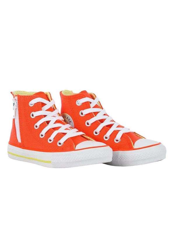 Converse - Tênis Converse All Star Chuck Taylor Hi Kids Laranja 2