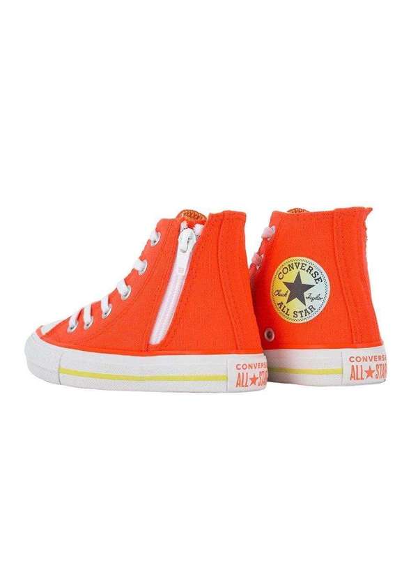 Converse - Tênis Converse All Star Chuck Taylor Hi Kids Laranja 3