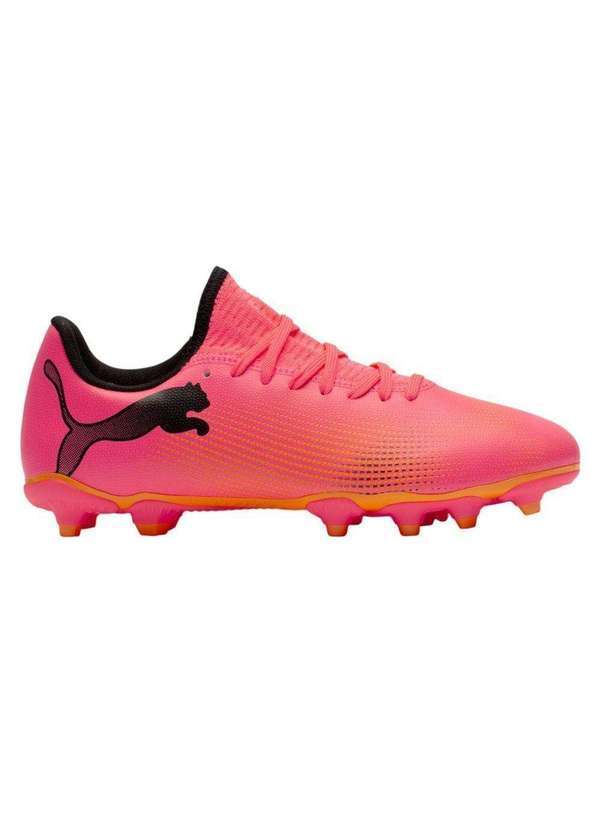 Puma - Chuteira Campo Puma Future 7 Play Fg/Ag Infantil Rosa