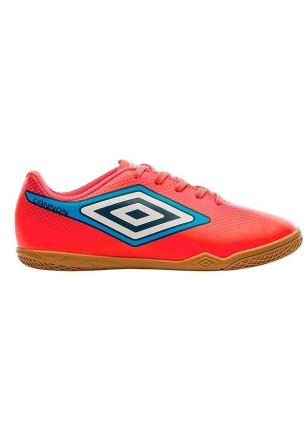 Umbro - Chuteira Futsal Umbro Cannon Infantil Laranja