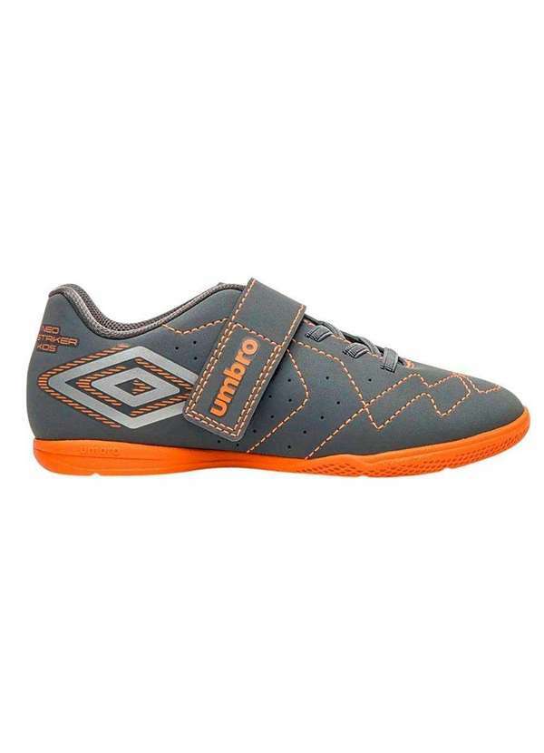 Umbro - Chuteira Futsal Umbro Neo Striker Infantil Cinza