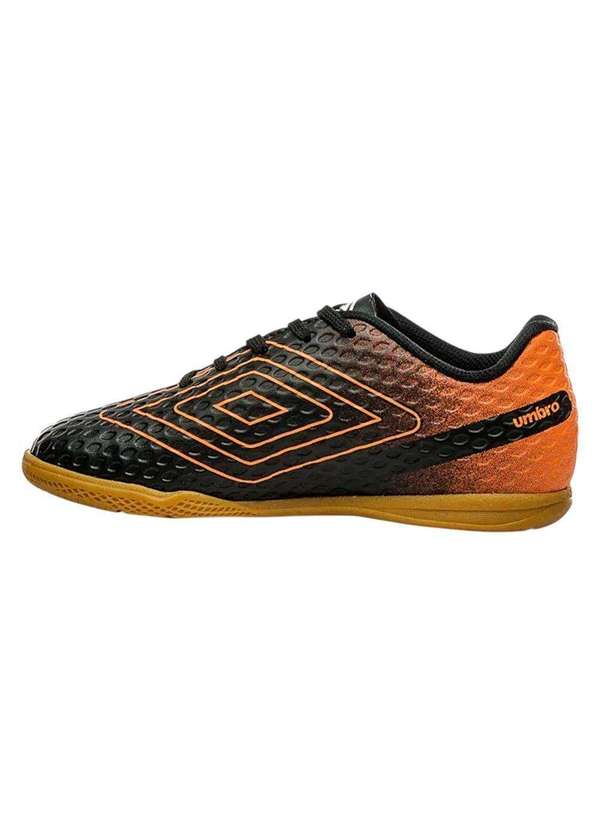 Umbro - Chuteira Futsal Umbro Warskin Infantil Preto 2