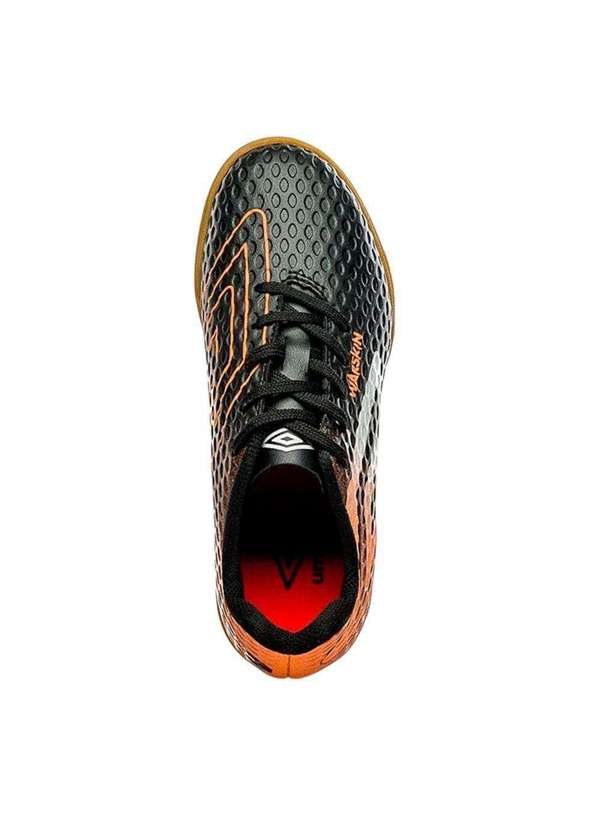 Umbro - Chuteira Futsal Umbro Warskin Infantil Preto 4