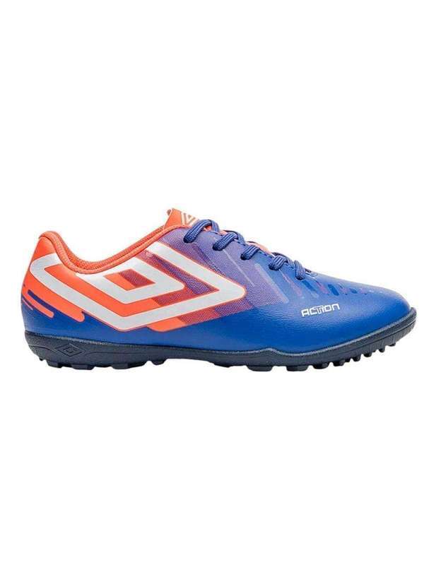 Umbro - Chuteira Society Umbro Action Infantil Azul
