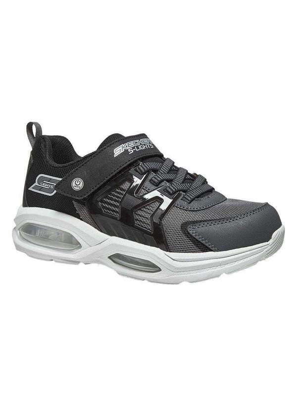 Skechers - Tênis Skechers S Lights Prisma Trons Infantil Preto