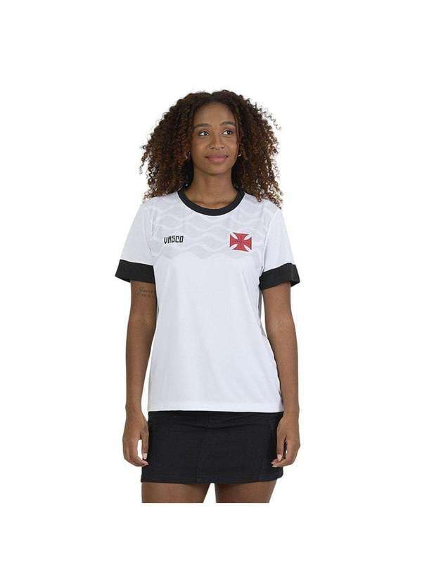 Braziline - Camisa Braziline Vasco Festejar Feminina Branco