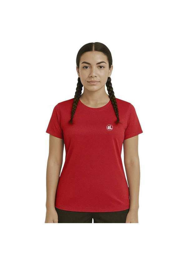 Esporte Legal - Camisa Esporte Legal Baby Look Solutio Uv45 Feminina Vermelho