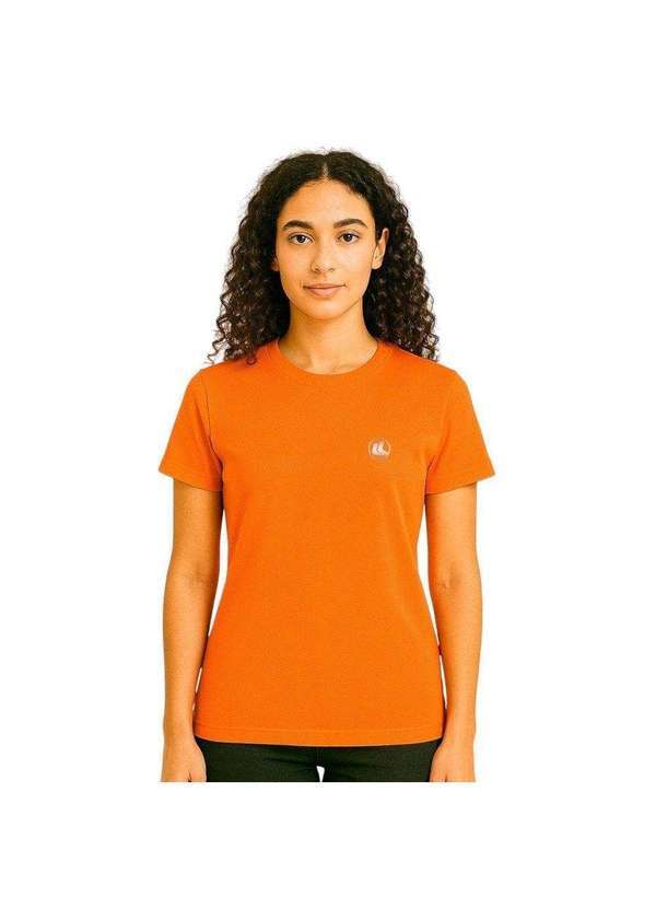 Esporte Legal - Camisa Esporte Legal Baby Look Solutio Uv45 Feminina Laranja