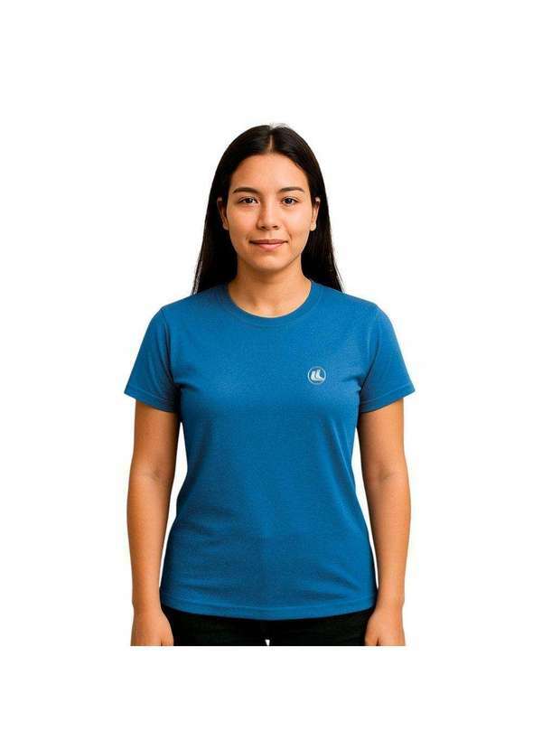 Esporte Legal - Camisa Esporte Legal Baby Look Solutio Uv45 Feminina Azul