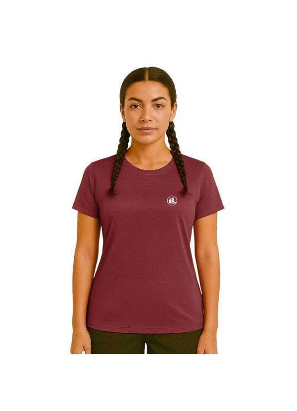 Esporte Legal - Camisa Esporte Legal Baby Look Solutio Uv45 Feminina Vermelho
