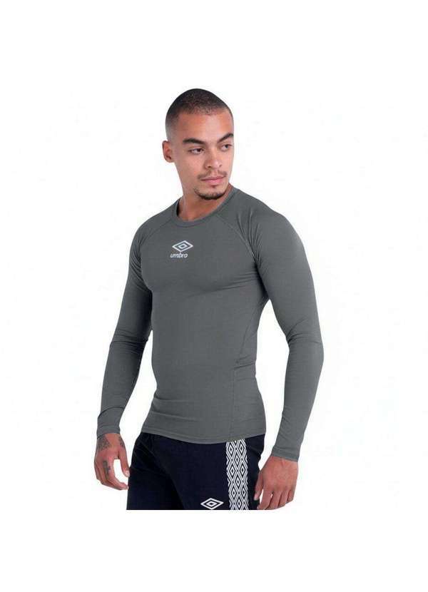 Umbro - Camisa Térmica Umbro Clubes 2024 Profissional Masculina Cinza