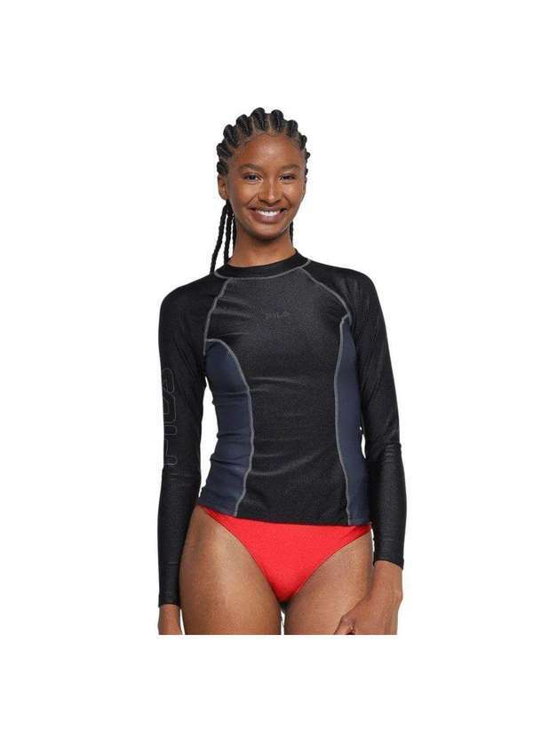 Fila - Camiseta Manga Longa Fila Water Sports Feminina Preto