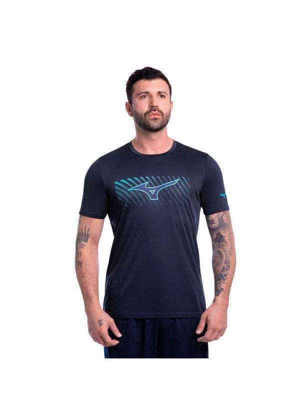 Mizuno - Camiseta Mizuno Energy Stamp Masculina Azul