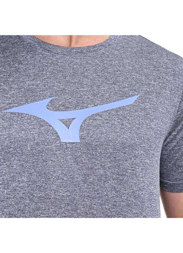 Mizuno - Camiseta Mizuno Run Spark Mescla Masculina Cinza 3