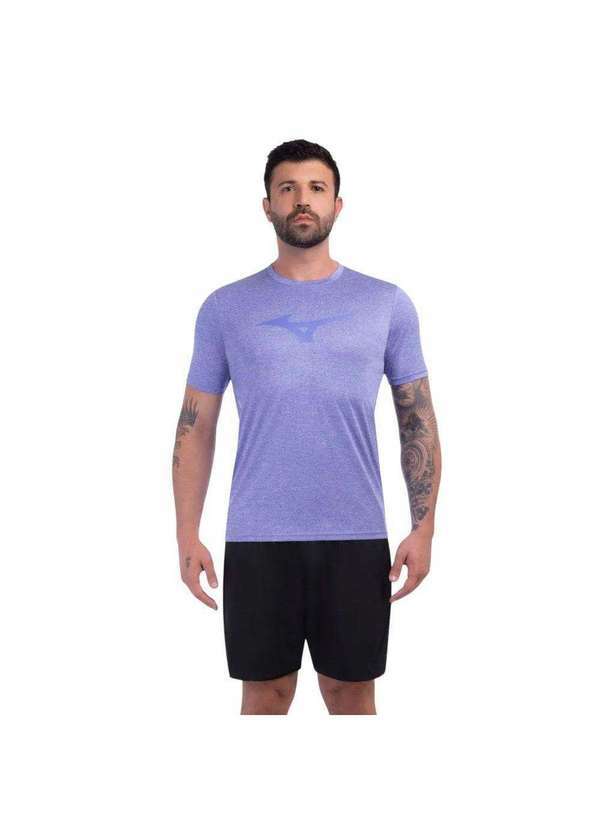 Mizuno - Camiseta Mizuno Run Spark Mescla Masculina Roxo