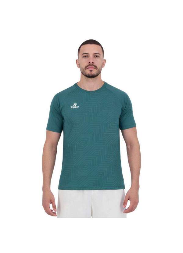 Topper - Camiseta Topper Deep V Masculina Verde