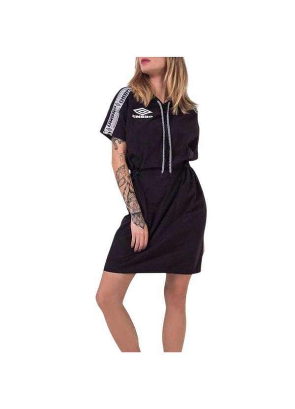 Umbro - Vestido Umbro Diamond Tape Feminino Preto