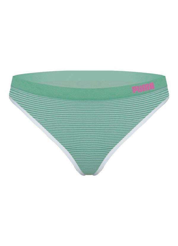 Puma - Calcinha Biquini Puma sem Costura Feminina Verde
