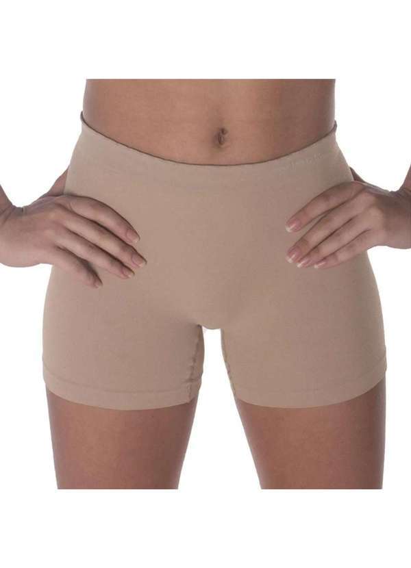 Selene - Calcinha Boxer Selene sem Costura Infantil - Chocolate Bege
