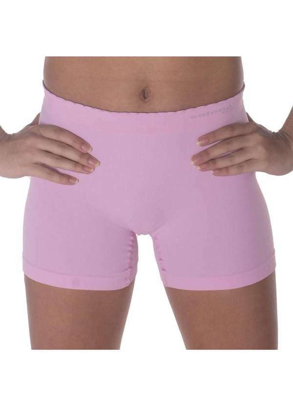Selene - Calcinha Boxer Selene sem Costura Infantil - Rosa Rosa