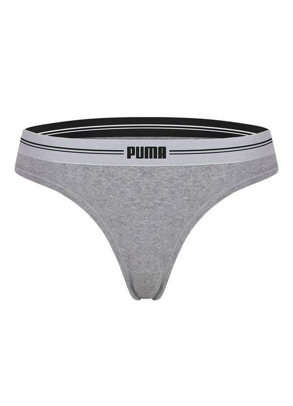 Puma - Calcinha Fio Dental Puma Cotton Feminina Calcinha Fio Dental Puma Feminina