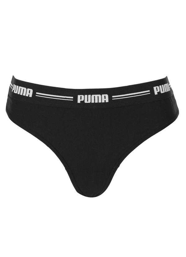 Puma - Calcinha Puma Fio Dental Feminina Preto