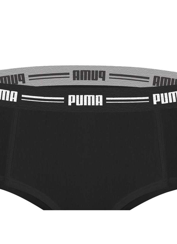 Puma - Calcinha Puma Mini Boxer Feminina Preto 2