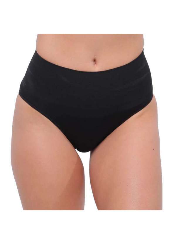 Selene - Calcinha Redutora Selene sem Costura Feminina - Preto Preto