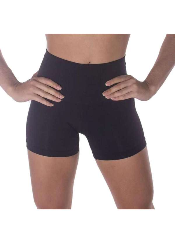 Selene - Kit 2 Calcinhas Boxer Selene Redutora sem Costura Feminino Preto 4