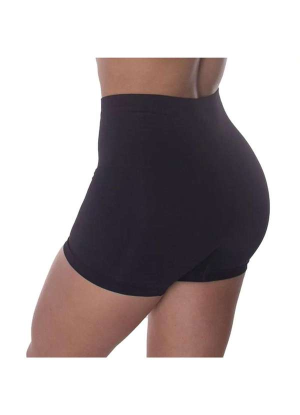 Selene - Kit 2 Calcinhas Boxer Selene Redutora sem Costura Feminino Preto 5