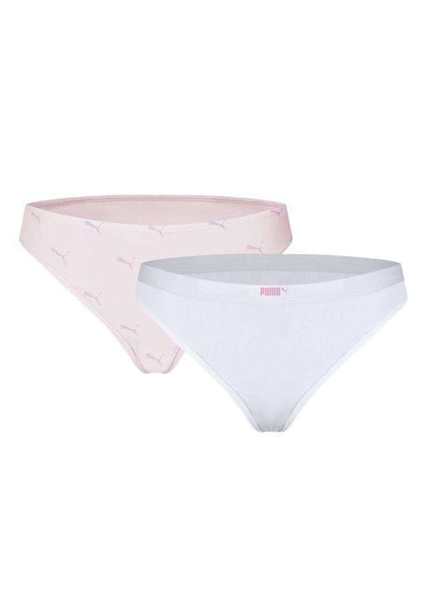 Puma - Kit 2 Calcinhas Puma Microfibra Feminina Rosa