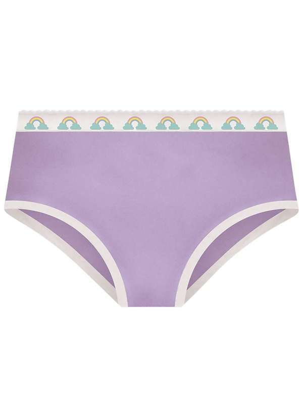 Selene - Kit 2 Calcinhas Selene Algodão Infantil Roxo 3