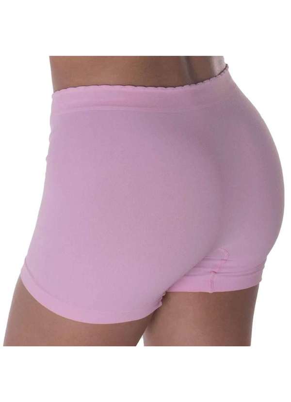 Selene - Kit 3 Calcinhas Boxer Selene sem Costura Infantil - Rosa Rosa 3