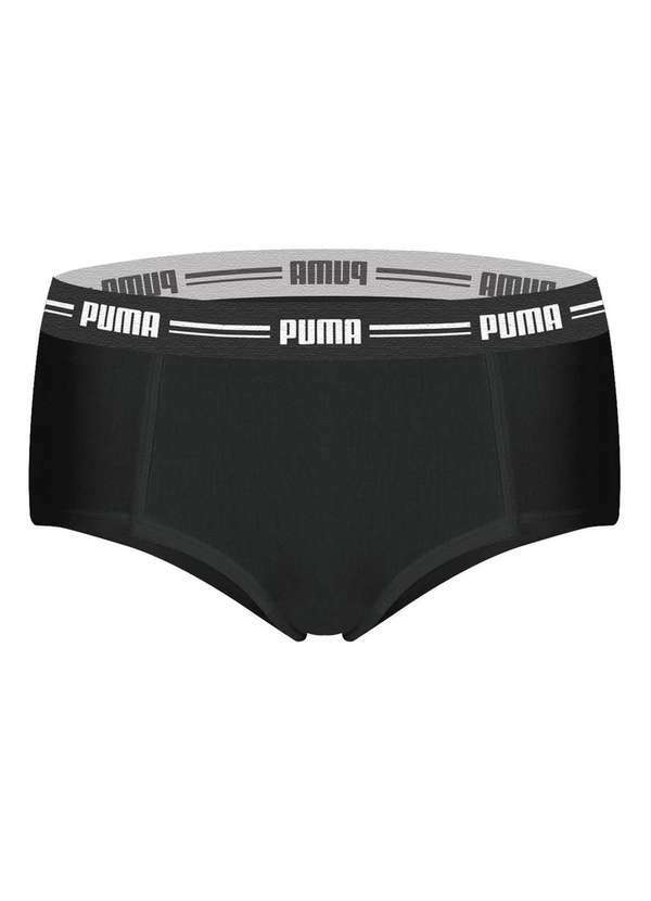 Puma - Kit 3 Calcinhas Puma Mini Boxer Feminino Preto 2