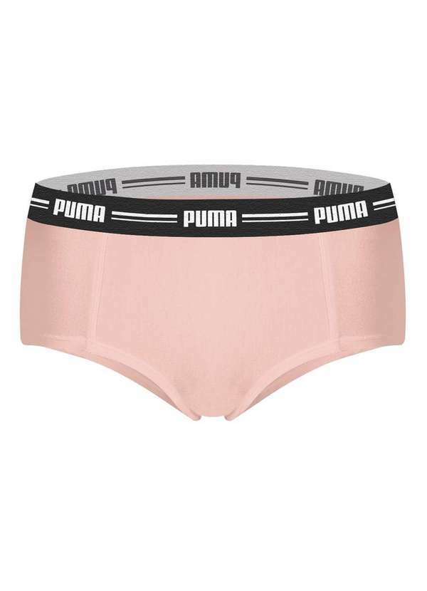 Puma - Kit 3 Calcinhas Puma Mini Boxer Feminino Preto 4