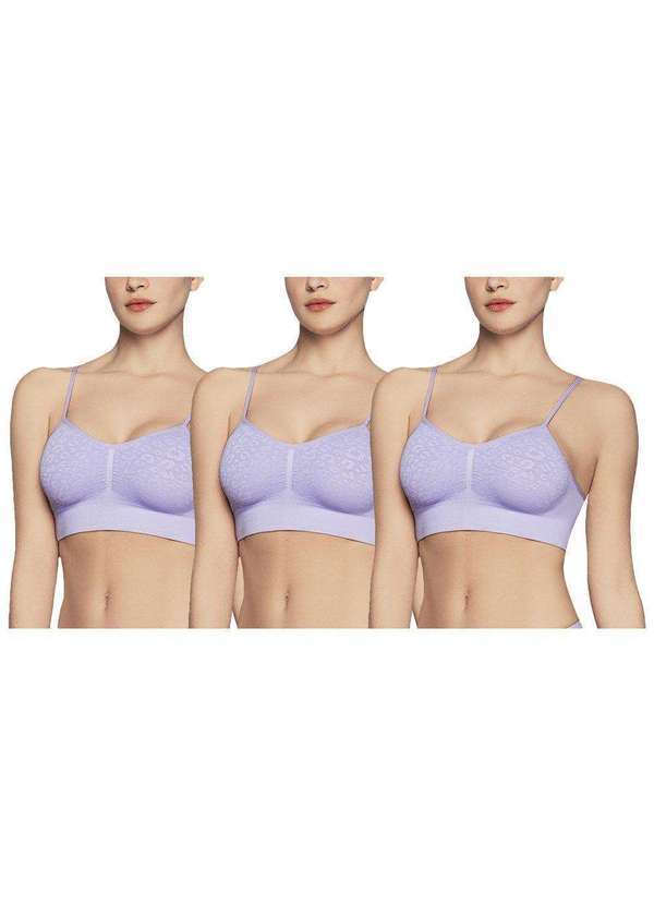 Selene - Kit 3 Sutiãs Selene sem Costura Feminino Rosa