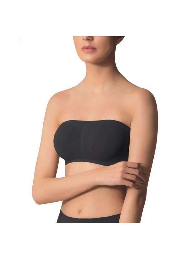 Selene - Sutiã Faixa Selene sem Costura Feminino Preto