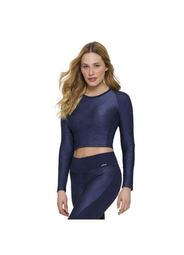 Selene - Camisa Selene com Recorte Feminina Azul