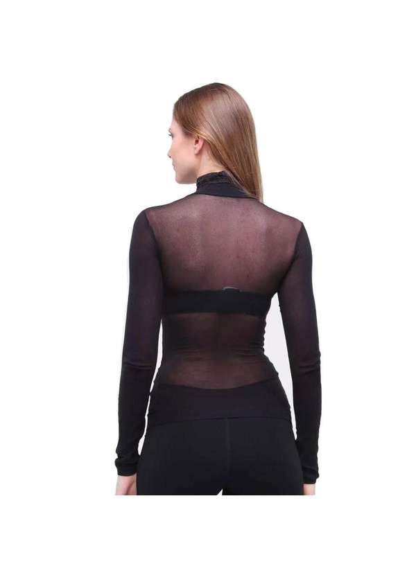 Selene - Camisa Selene Segunda Pele Feminina Preto 2