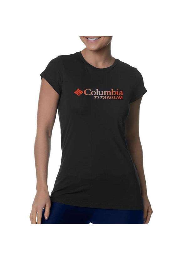 Columbia - Camiseta Columbia Neblina Titanium Burst Feminina Preto