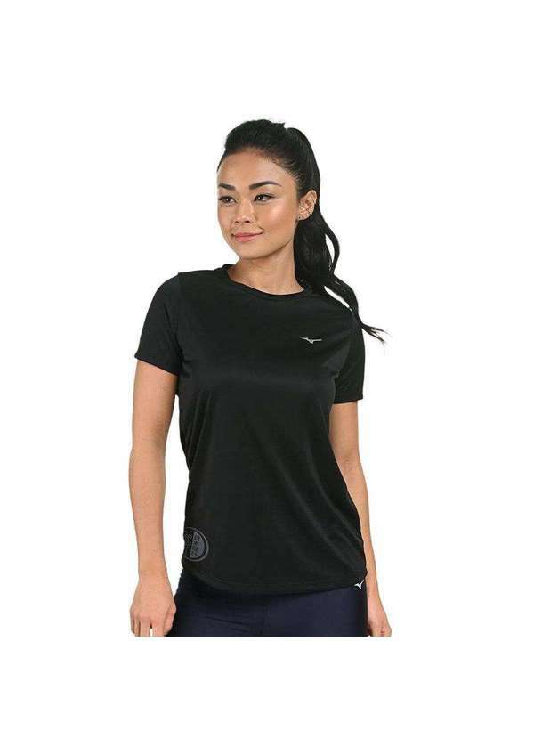 Mizuno - Camiseta Mizuno Energy Stamp Feminina Preto
