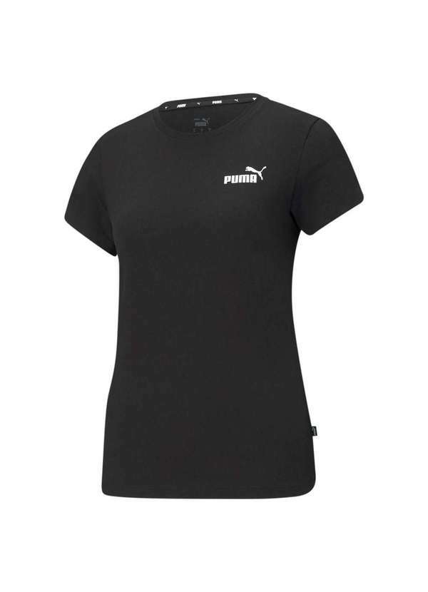 Puma - Camiseta Puma Essentials Small Logo Feminina Preto
