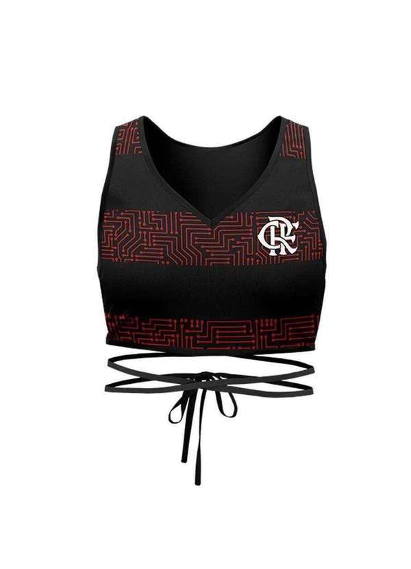 Braziline - Cropped Braziline Flamengo Intellect Feminino Preto