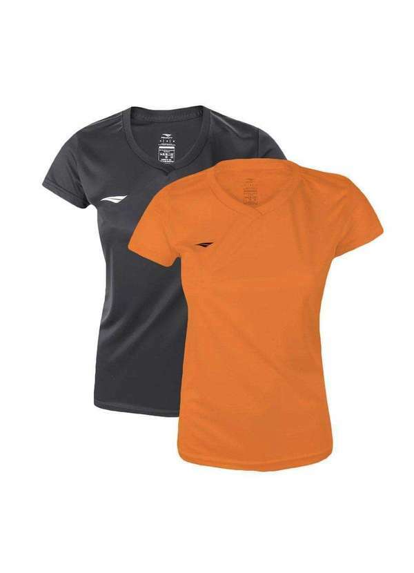 Penalty - Kit 2 Camisetas Penalty X Feminina Laranja
