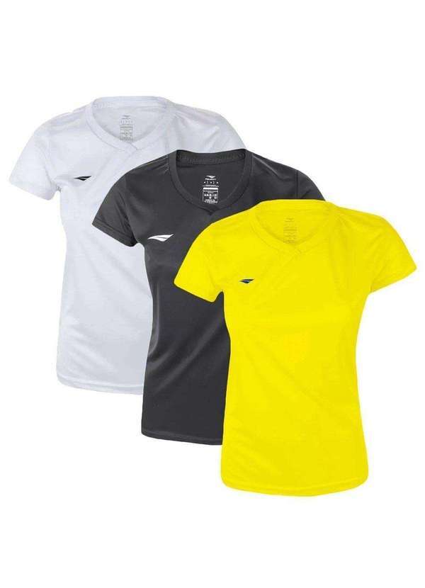 Penalty - Kit 3 Camisetas Penalty X Feminina Amarelo